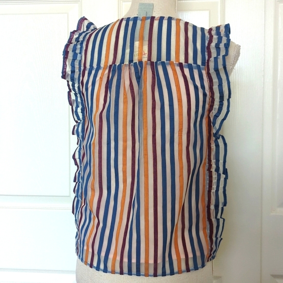 Anthropologie Maeve Elisabetta Ruffled Blouse - Picture 8 of 11